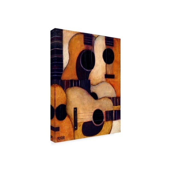 Daniel Patrick Kessler 'Guitars Collage' Canvas Art,24x32